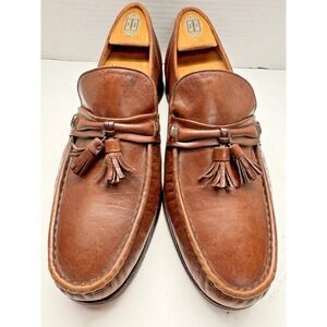 The Royal Imperial Florsheim Shoe Brown Leather Tassel Loafers Size 10.5 Slip On